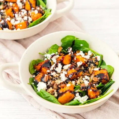 Fall Butternut Squash, Feta, and Quinoa Salad